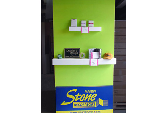 White half inch thick foam board shelves