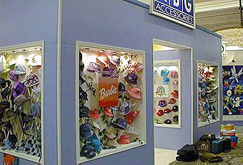 American Boy and Girl Accessories booth by Manny Stone Decorators