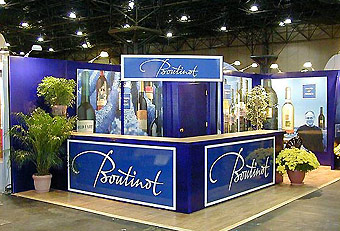 Boutinot trade show booth by Manny Stone Decorators