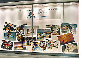 window display created by Manny Stone Decorators