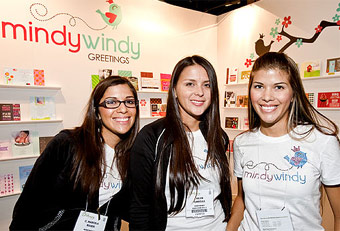 Mindy Windy trade show booth designed by Manny Stone Decorators