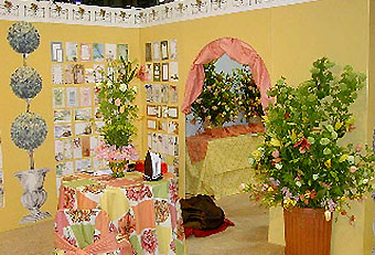 floral and product display by Manny Stone Decorators