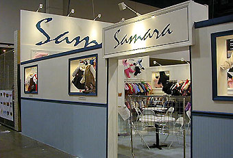 Samara trade show booth by Manny Stone Decorators