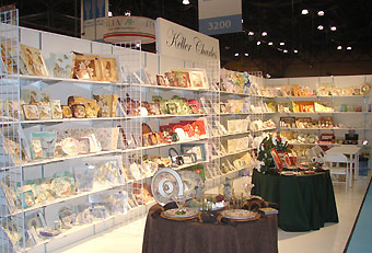 Shelving system for trade show exhibit by Manny Stone