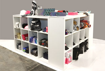 Square Cubbie Display<br><small>6ft x 6ft x 45" H</small>