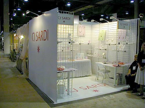 C.J. Sardi Jewelry display booth by Manny Stone Decorators