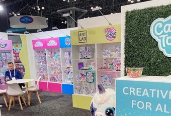 Toy Fair trade show booths designed by Manny Stone Decorators